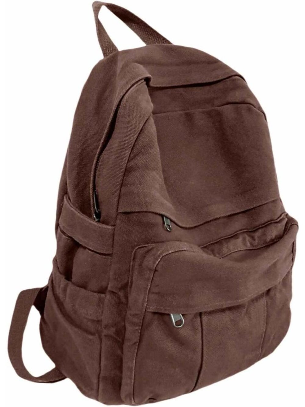 Retro Brown Canvas Backpack – Stylish, Durable & Spacious for Students & Travel